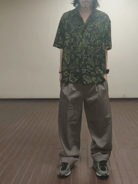 「BAYFLOW（ベイフロー）のアイテム」を使った、Gladさん（メンズ・174cm）の秋コーディネート