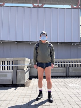 「no brand（ノーブランド）のアイテム」を使った、ヤマダ⭐️TOMOAKIさん（メンズ・168cm）の秋コーディネート