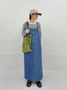 「URBAN RESEARCH Sonny Label（アーバンリサーチサニーレーベル）のアイテム（キャップ）」を使った、さいとうさん（レディース・159cm）の夏コーディネート
