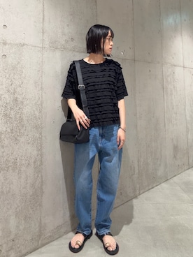 「URBAN RESEARCH Sonny Label（アーバンリサーチサニーレーベル）のアイテム（バッグ）」を使った、さいとうさん（レディース・159cm）の夏コーディネート