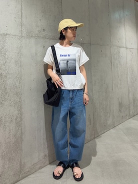 「URBAN RESEARCH Sonny Label（アーバンリサーチサニーレーベル）のアイテム（パンツ）」を使った、さいとうさん（レディース・159cm）の夏コーディネート