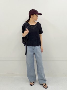 「URBAN RESEARCH Sonny Label（アーバンリサーチサニーレーベル）のアイテム（帽子）」を使った、さいとうさん（レディース・159cm）の夏コーディネート