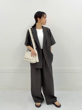 「URBAN RESEARCH Sonny Label（アーバンリサーチサニーレーベル）のアイテム（バッグ）」を使った、さいとうさん（レディース・159cm）の夏コーディネート