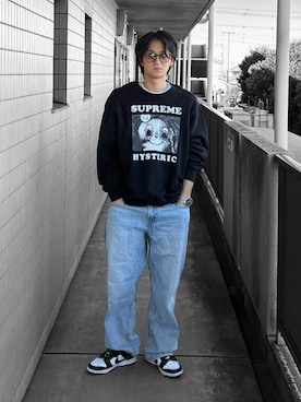 HYSTERIC GLAMOURのスウェットを使った人気ファッションコーディネート