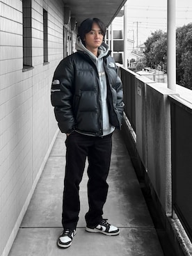 Supreme のダウンジャケット/コート（ブラック系）を使った人気
