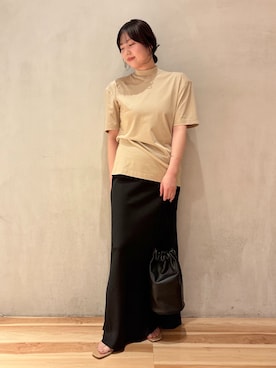 「plage（プラージュ）のilSandalo of Capri /イルサンダロオブカプリ 別注 NUDE サンダル（サンダル、ベージュ系）」を使った、chikaさん（レディース・161cm）の春コーディネート