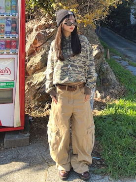 「Danner（ダナー）のアイテム」を使った、ちゃをさん（レディース・158cm）の春コーディネート