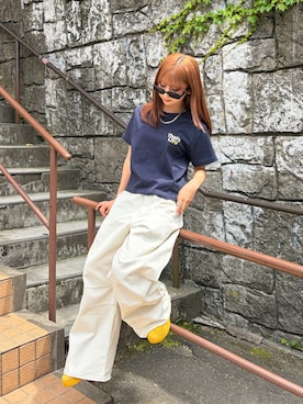 「That's life（ザッツライフ）のアイテム」を使った、ちゃをさん（レディース・158cm）の春コーディネート