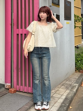 「Honeys（ハニーズ）のアイテム」を使った、ちゃをさん（レディース・158cm）の秋コーディネート