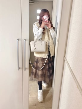 「FURLA（フルラ）のアイテム」を使った、airixxyさん（レディース・163cm）の冬コーディネート