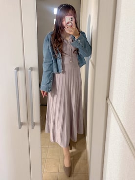 「COMME CA ISM（コムサイズム）のアイテム」を使った、airixxyさん（レディース・163cm）の春コーディネート