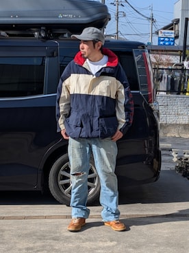 「VOLCOM（ボルコム）のアイテム」を使った、kingtessyさん（メンズ・186cm）の冬コーディネート