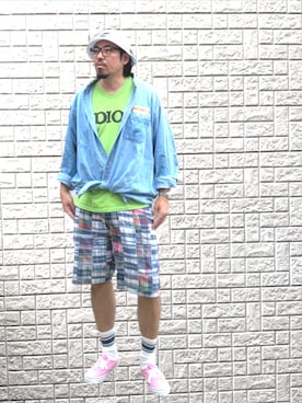「VANS（バンズ）のVANS ヴァンズ AUTHENTIC オーセンティック  VN000EHHFRQ PINK FIZZ（スニーカー、ピンク系）」を使った、kingtessyさん（メンズ・186cm）の秋コーディネート