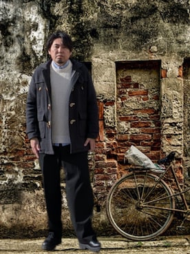 「The DUFFER of ST.GEORGE（ザダファーオブセントジョージ）のアイテム」を使った、kingtessyさん（メンズ・186cm）の冬コーディネート