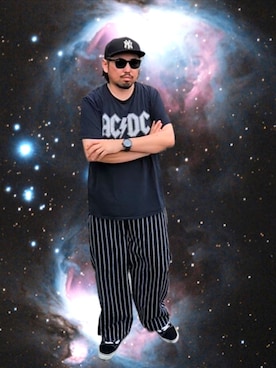 「COOKMAN(クックマン)のアイテム」を使った、kingtessyさん(メンズ・186cm)の夏コーディネート