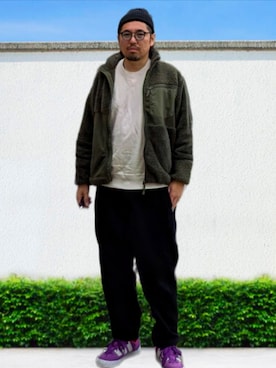 「アイテム（パンツ）」を使った、kingtessyさん（メンズ・186cm）の冬コーディネート