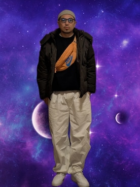 「アイテム（バッグ）」を使った、kingtessyさん（メンズ・186cm）の冬コーディネート