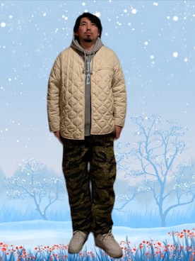 「Lafayette（ラファイエット）のアイテム」を使った、kingtessyさん（メンズ・186cm）の冬コーディネート