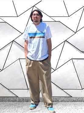 「VANS（バンズ）のアイテム」を使った、kingtessyさん（メンズ・186cm）の夏コーディネート