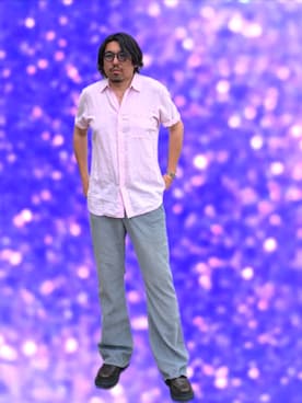 「GU（ジーユー）のアイテム（ブーツ、ブラウン系）」を使った、kingtessyさん（メンズ・186cm）の夏コーディネート