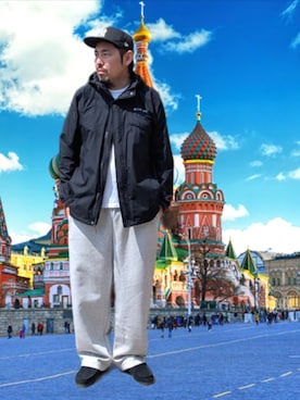 「Columbia（コロンビア）のアイテム」を使った、kingtessyさん（メンズ・186cm）の春コーディネート