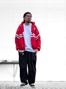 「no brand（ノーブランド）のアイテム」を使った、kingtessyさん（メンズ・186cm）の秋コーディネート