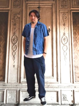 「OLD NAVY（オールドネイビー）のアイテム」を使った、kingtessyさん（メンズ・186cm）の春コーディネート