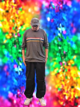 「no brand（ノーブランド）のアイテム」を使った、kingtessyさん（メンズ・186cm）の秋コーディネート