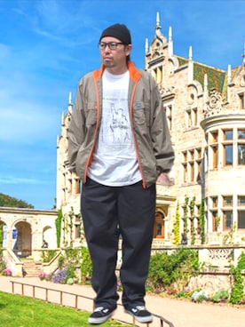 「Dickies（ディッキーズ）のアイテム（パンツ）」を使った、kingtessyさん（メンズ・186cm）の春コーディネート