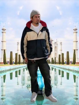 「VOLCOM（ボルコム）のアイテム」を使った、kingtessyさん（メンズ・186cm）の冬コーディネート