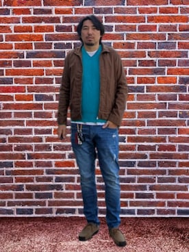 「アイテム（アナログ腕時計）」を使った、kingtessyさん（メンズ・186cm）の冬コーディネート