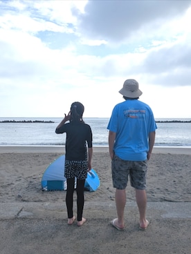 「no brand（ノーブランド）のアイテム」を使った、kingtessyさん（メンズ・186cm）の夏コーディネート