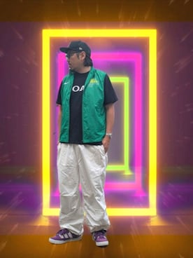 「no brand（ノーブランド）のアイテム（アクセサリー）」を使った、kingtessyさん（メンズ・186cm）の秋コーディネート