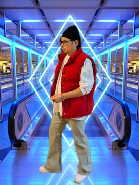 「アイテム（ブレスレット）」を使った、kingtessyさん（メンズ・186cm）の冬コーディネート