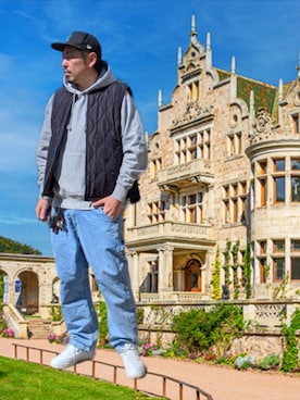 「Lee（リー）のアイテム」を使った、kingtessyさん（メンズ・186cm）の春コーディネート