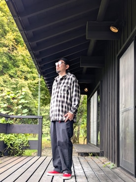 「Dickies（ディッキーズ）のアイテム」を使った、kingtessyさん（メンズ・186cm）の秋コーディネート