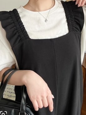 「アイテム（オールインワン・サロペット）」を使った、yamalilyさん（レディース・157cm・10代）の秋コーディネート