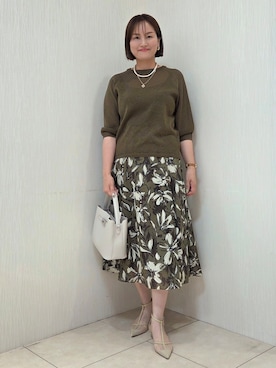 「UNTITLED（アンタイトル）のアイテム」を使った、naokoさん（レディース・165cm）の夏コーディネート