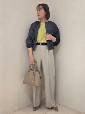 「SOUP（スープ）のアイテム」を使った、naokoさん（レディース・165cm）の春コーディネート