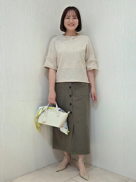 「UNTITLED（アンタイトル）のアイテム」を使った、naokoさん（レディース・165cm）の夏コーディネート