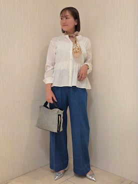 「UNTITLED（アンタイトル）のアイテム（ブルゾン）」を使った、naokoさん（レディース・165cm）の春コーディネート