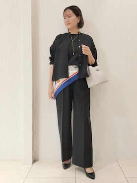 「COUP DE CHANCE（クードシャンス）のアイテム」を使った、naokoさん（レディース・165cm）の春コーディネート