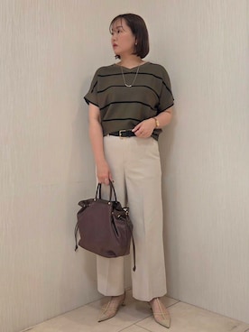 「Rubyrivet（ルビーリベット）のアイテム（アクセサリー）」を使った、naokoさん（レディース・165cm）の春コーディネート