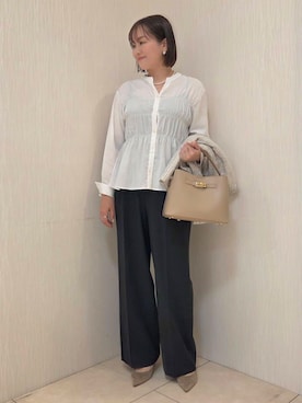 「UNTITLED（アンタイトル）のアイテム（バッグ）」を使った、naokoさん（レディース・165cm）の春コーディネート