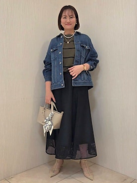 「Rubyrivet（ルビーリベット）のアイテム（アクセサリー）」を使った、naokoさん（レディース・165cm）の春コーディネート