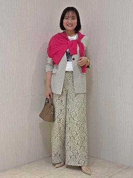 「COUP DE CHANCE（クードシャンス）のアイテム」を使った、naokoさん（レディース・165cm）の春コーディネート