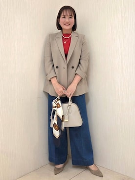 「SOUP（スープ）のアイテム」を使った、naokoさん（レディース・165cm）の春コーディネート