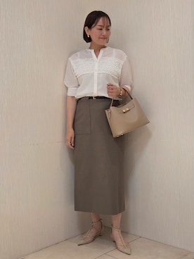 「UNTITLED（アンタイトル）のアイテム」を使った、naokoさん（レディース・165cm）の夏コーディネート