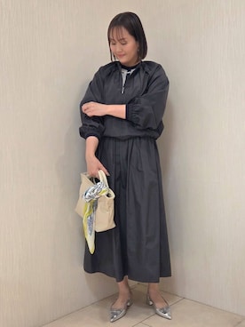 「UNTITLED（アンタイトル）のアイテム（ブルゾン）」を使った、naokoさん（レディース・165cm）の春コーディネート