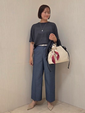 「UNTITLED（アンタイトル）のアイテム」を使った、naokoさん（レディース・165cm）の夏コーディネート